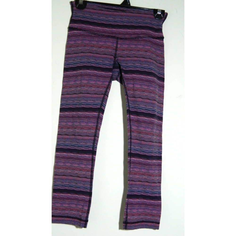 Lululemon Woman's Size 4 Wunder Under Leggings Spacy Dye Twist Medium Rise